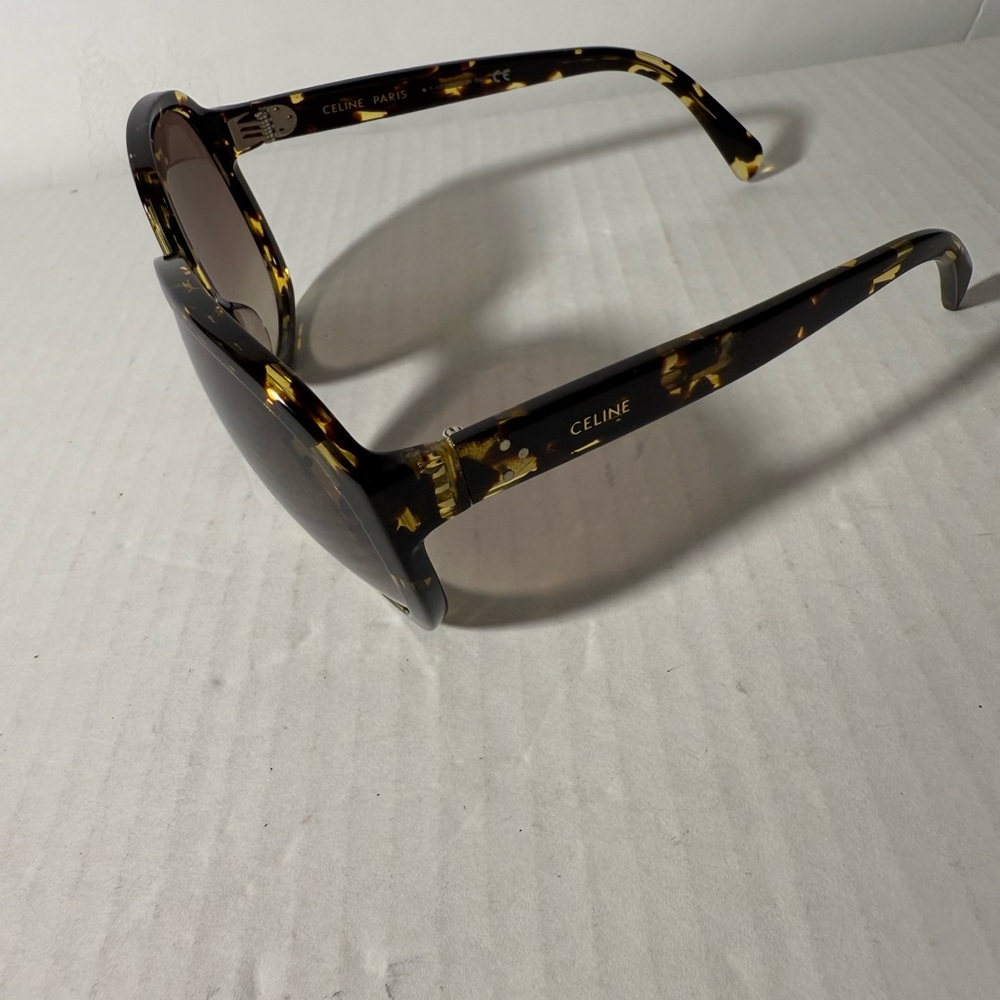 Celine Paris Sunglasses Frames Dark Tortoise Roun… - image 1